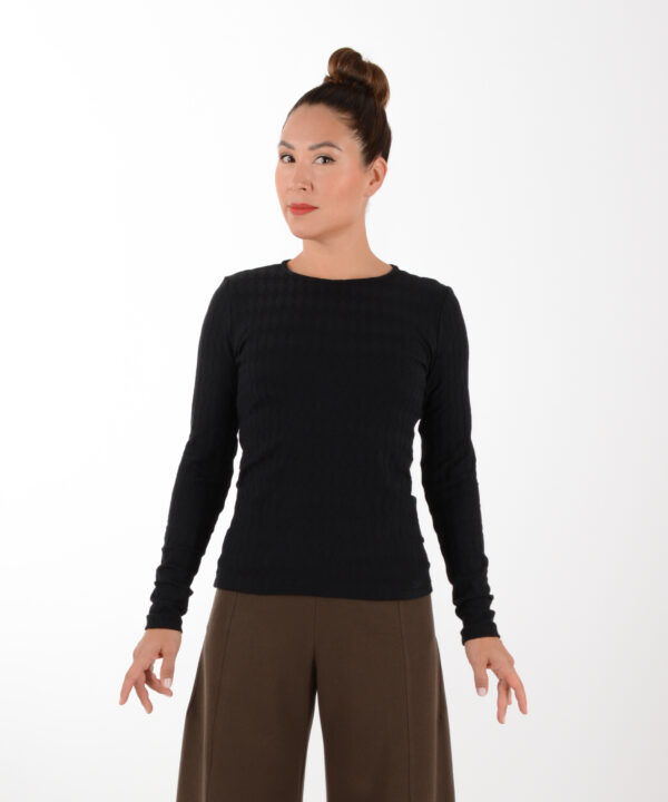 Shirt MEGHAN Schwarz Rauten