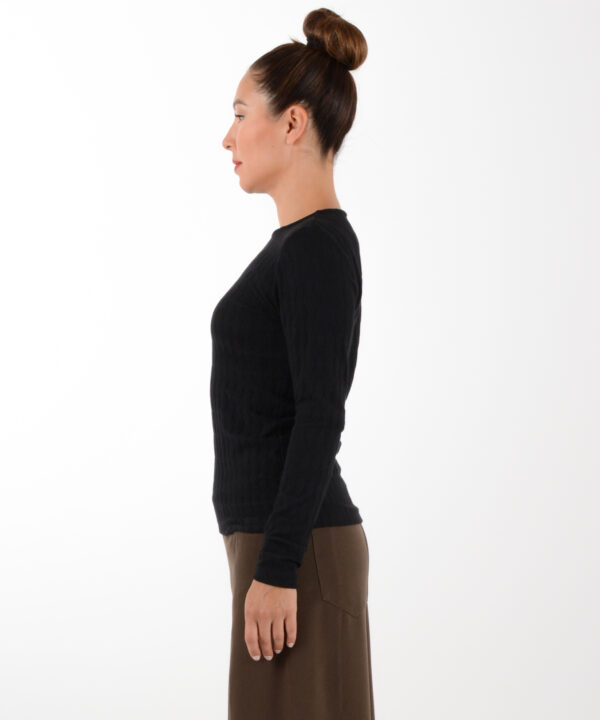 Shirt MEGHAN Schwarz Rauten – Bild 3