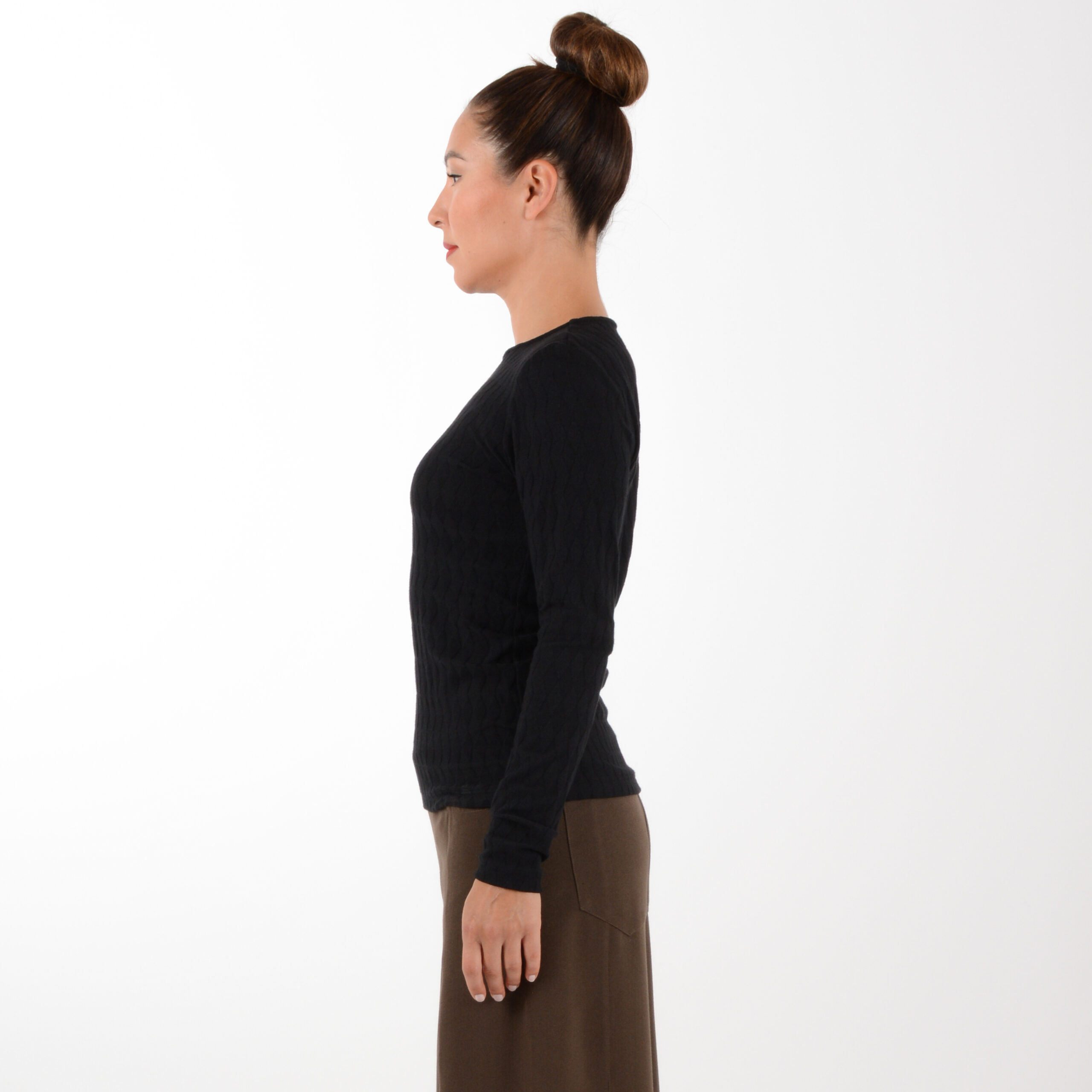 Shirt MEGHAN Schwarz Rauten – Bild 3