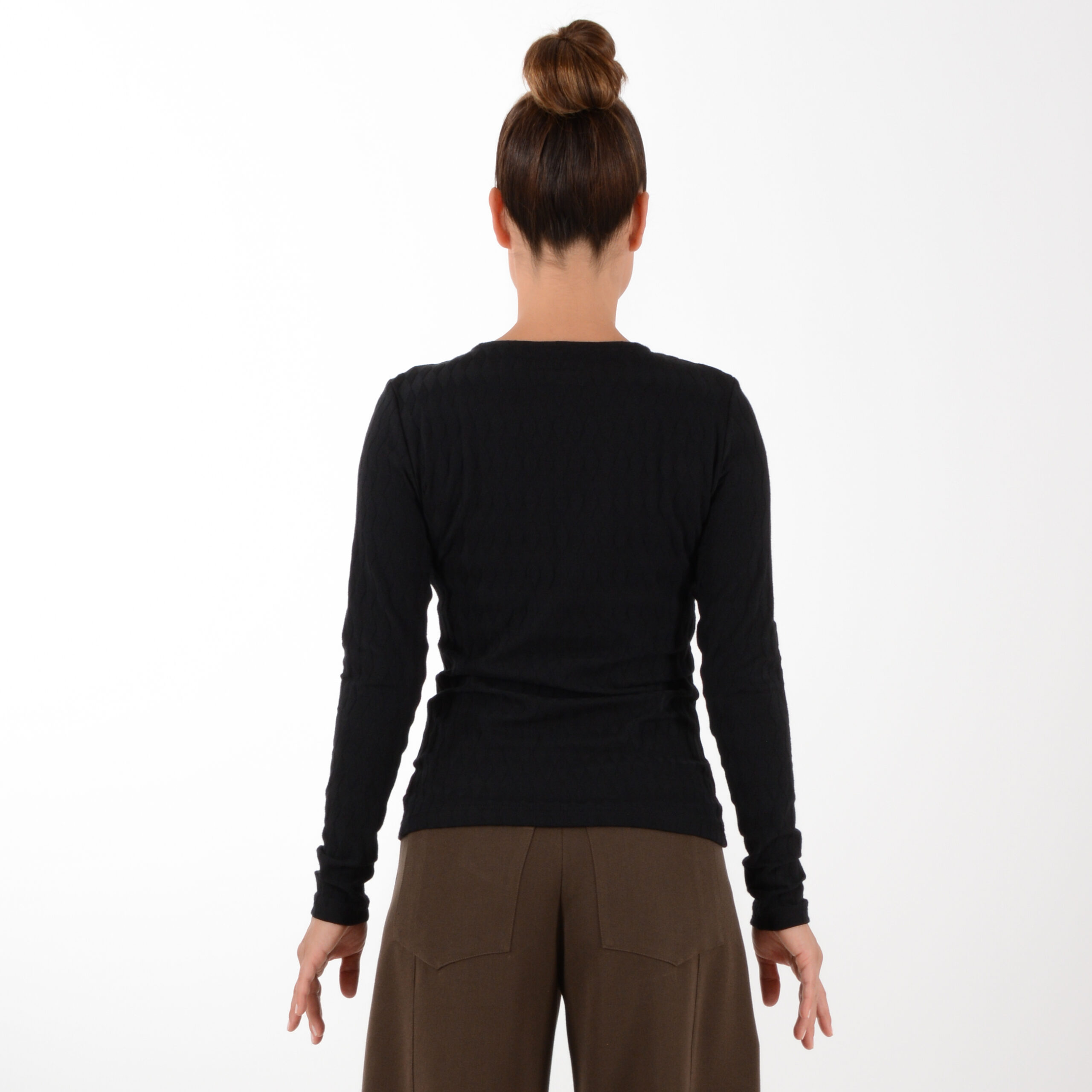 Shirt MEGHAN Schwarz Rauten – Bild 2